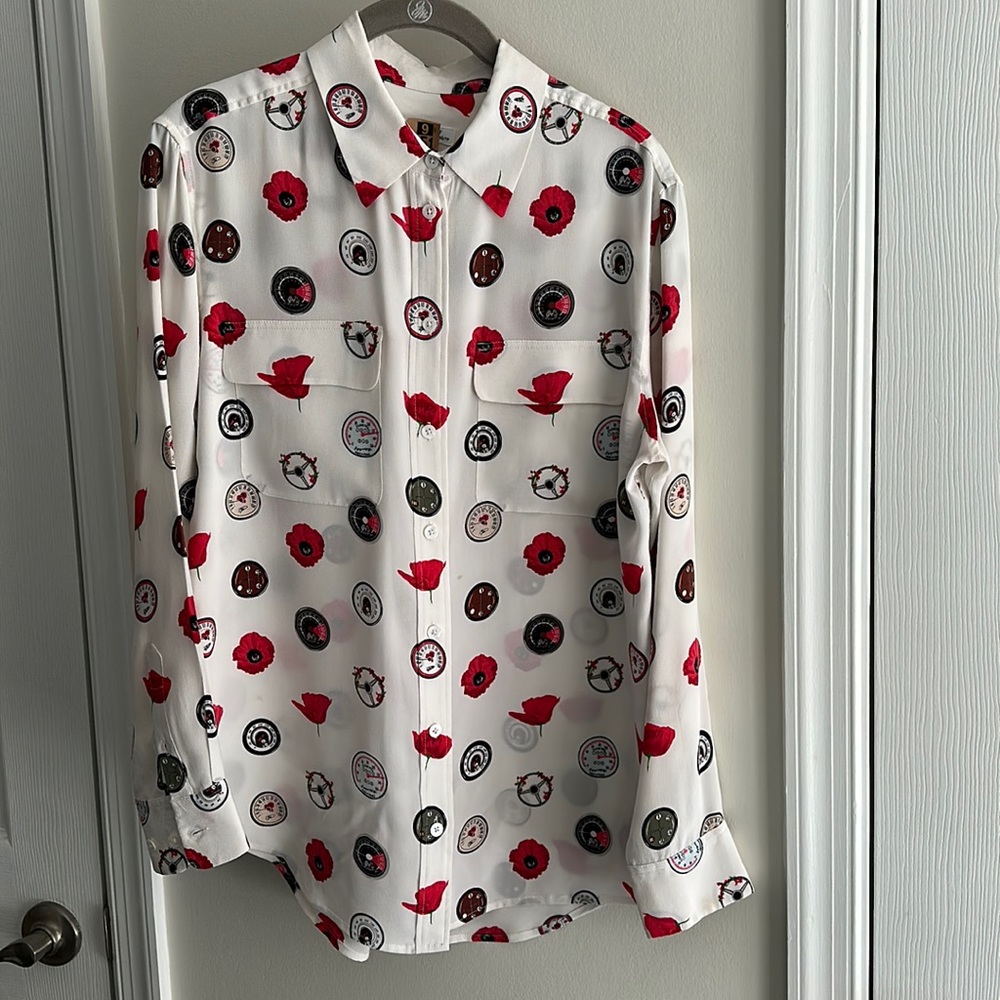 Silk button down top by Equipment